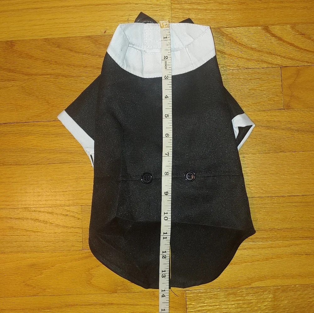 LARGE Pet dog Tuxedo 1-Piece Formal Outfit Black Tie Affair Wedding